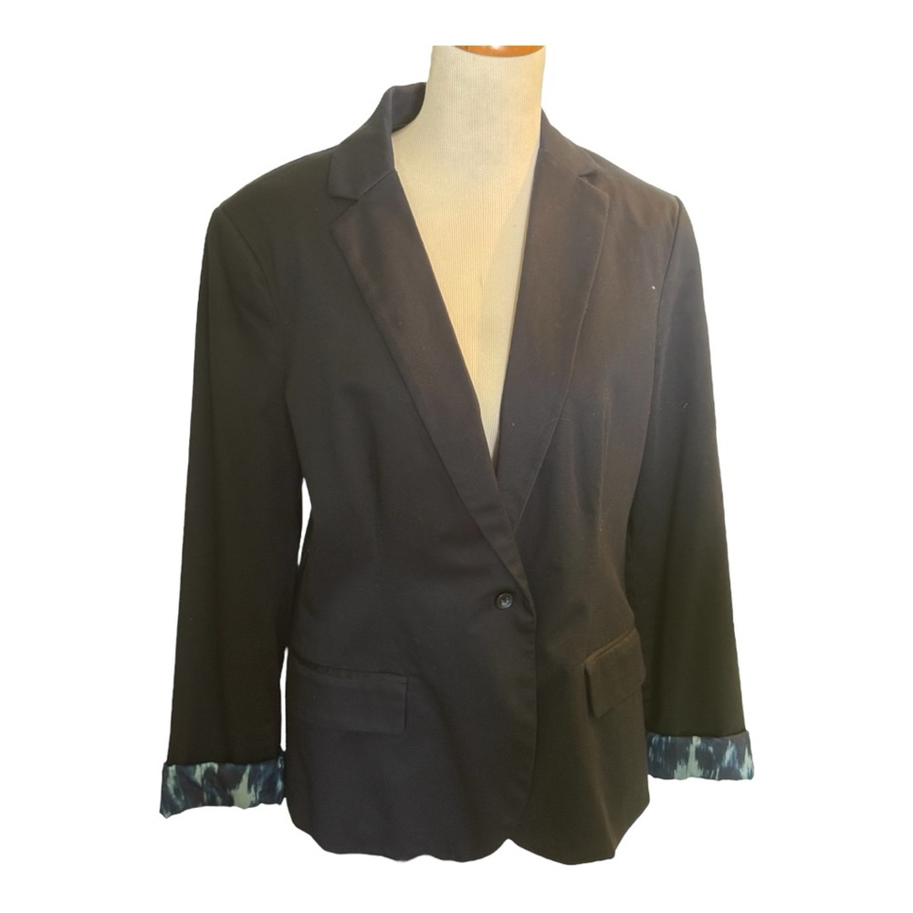 Calvin Klein XL navy 98% cotton blazer